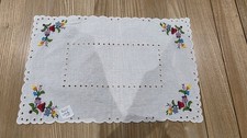 Vintage  White Embroidered