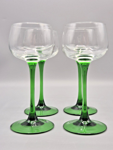 Vintage green stemmed wine - 4,