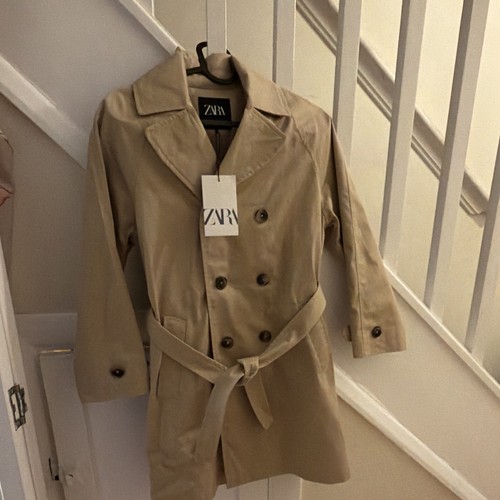 Zara girl trench beige coat - zara,