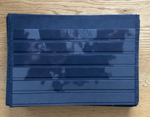 Stamp stock cards strip - 24,