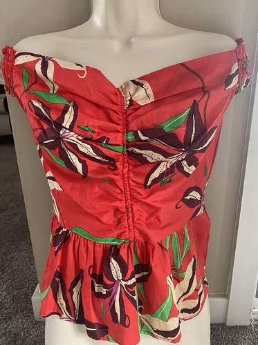 Zara red and - red, beige