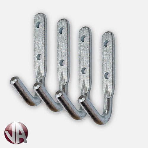 Rope hooks bolt - hooks, 4x