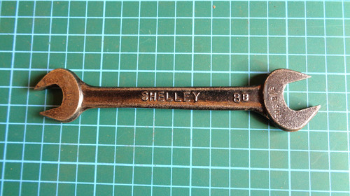 Vintage shelley spanner 3 8 - -,