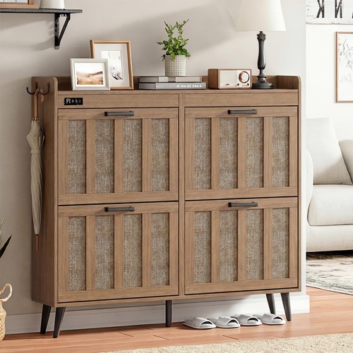 Flip drawer shoe cabinet - drawer,