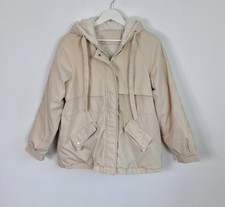 Cream Bomber Jacket Size S