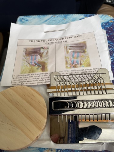 Darning patching tool for - darning,