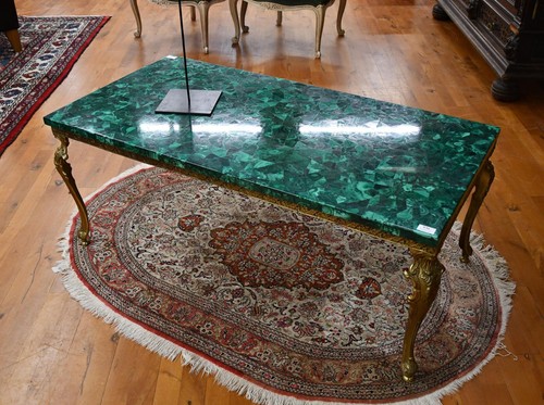 Malachite dining table - dining,