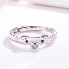 925 Sterling Silver Cute Piggy