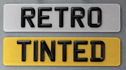 Pair retro bevel tinted - of,