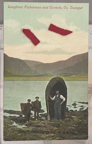 Loughos fisherman and coracle - and,