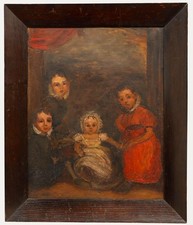 Naive School 19th Century Oil