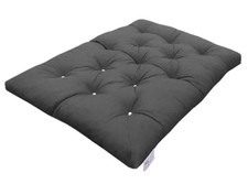 Memory Form Mattress Roll & Fold Out - 190cm x 125cm - Dark Grey 