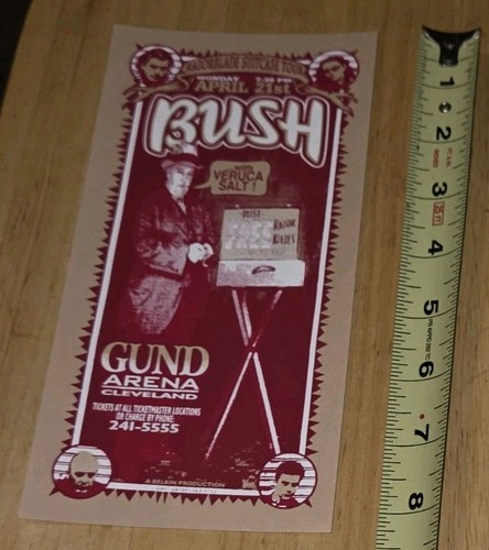 Bush concert handbill - concert,