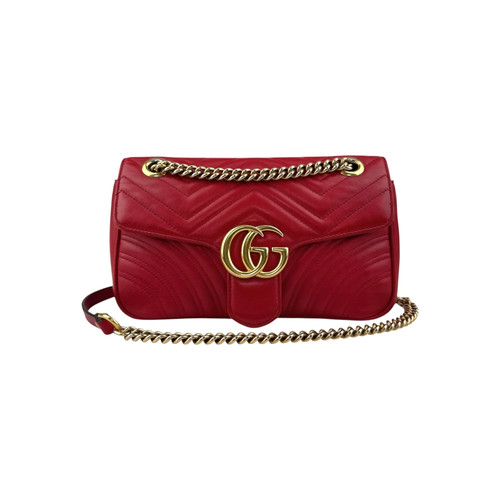 Gucci red marmont matelasse - gucci,