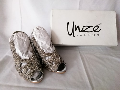 Unze london silver slingback - -,