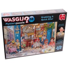 Jumbo Wasgij Mystery Puzzle 18 Grabbing A Quick Bite! Jigsaw Puzzle 1000 Pieces