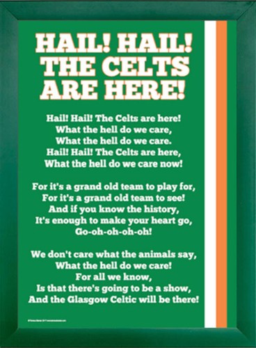 Celtic poster frame a3 - in,