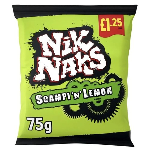 Nik naks scampi lemon - &,