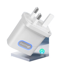 UK 3 Pin Dual USB Plug Adapter