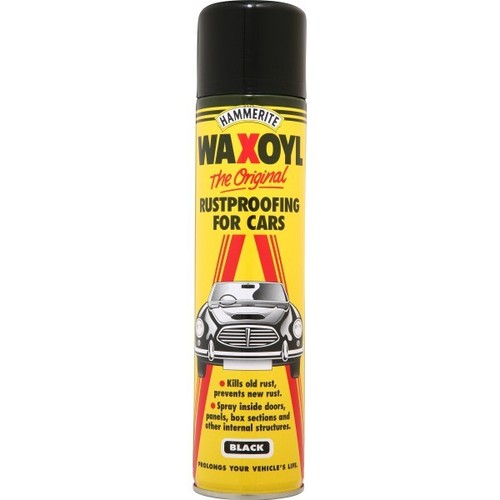 Hammerite waxoyl black 400ml - waxoyl,