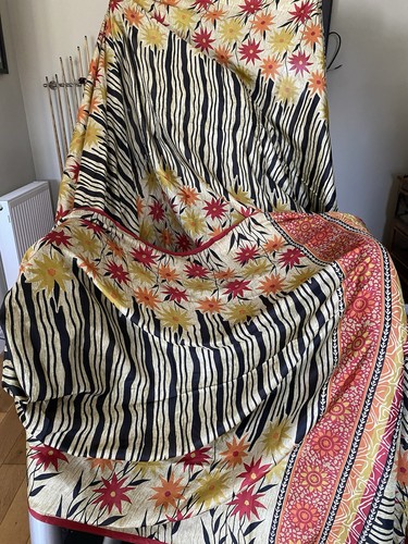 Vintage pure silk sari - vintage,