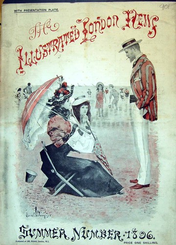 Antique old print 1896 front - 1896,