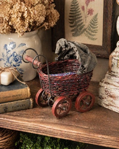 Vintage mini wicker baby - mini,