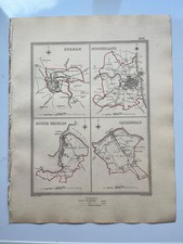 Durham towns antique map