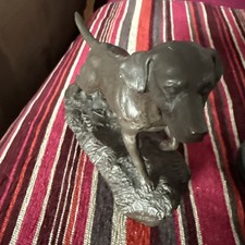 Labrador Bronze Dog Ornament cold cast Heredities 