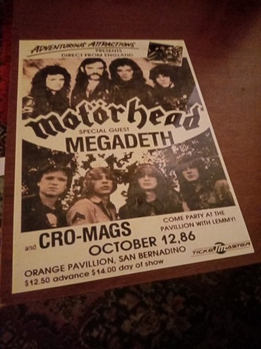Motorhead megadeth concert - motorhead,