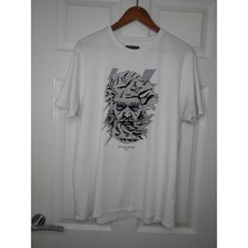 Avenzie Jeans T-Shirt Size L White Mens Top