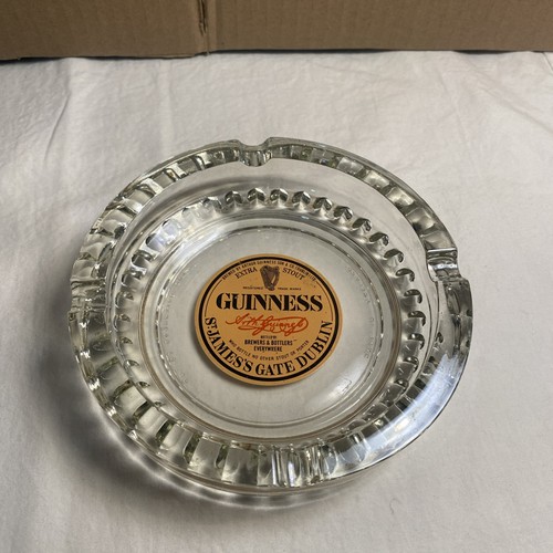 Guinness beer glass ashtray - glass,