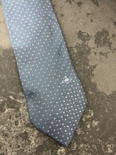 Vivienne Westwood Silk Tie - Blue / Pink Dot
