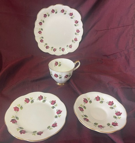 Clare fine bone china red - red, rose