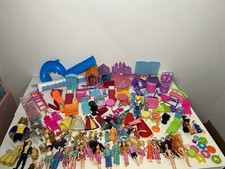 HUGE Polly Pocket and others Lot of Figures Clothing Accessories shoes pets(V9)