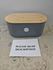 Typhoon Living Grey Bread Bin. (READ)