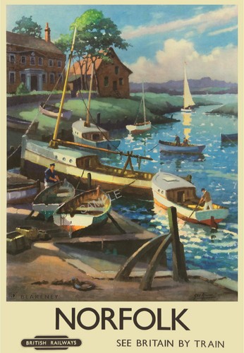 Vintage railway poster - ,