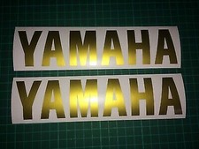 YAMAHA Bellypan Replica Logo Stickers 2x Gold Vinyl YZF R1 FZR1000R Fazer TZR