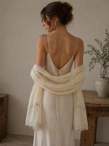 Spanish ivory embroidered - spanish,