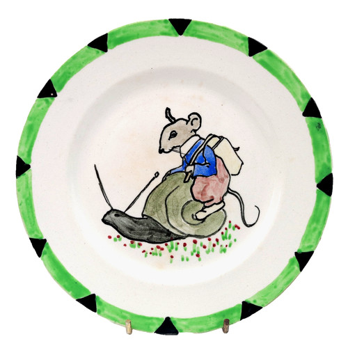 Scottish art pottery plate - scottish,