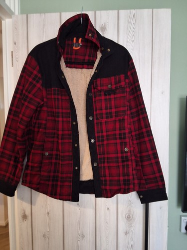 Mens red lumberjack jacket - red,