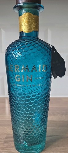 Mermaid gin bottle - gin,