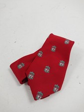 Official Liverpool FC Red Tie Club Crest Pattern 100 Percent Polyester Football