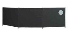 Isabella Windscreen Three Sided Acrylic Framed Windbreak - Granite