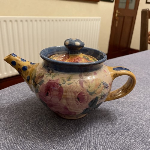 Hand thrown quirky teapot - thrown,