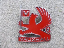 Vauxhall Red Griffin Badge 01 000 7 91 035 016 Vintage 1980s Ex Astra / Chevette