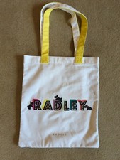 Radley London lights Natural Logo Foldaway Tote Bag New H39 W35 Cotton Canvas 