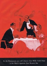 WILLS'S GOLD FLAKE CIGARETTES Vintage Advertisement 1938 #3