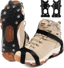Ceestyle Stainless Steel Micro Spike Crampons Anti Slip Shoe Grips Size L
