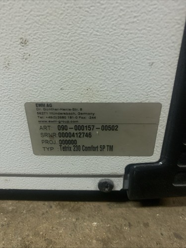 Ewm tetrix 230 - ewm,